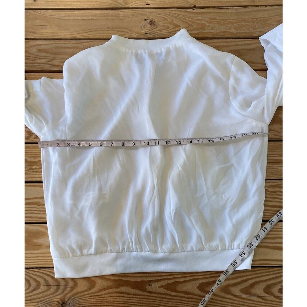 Zara Basic Collection Full Zip Silky Jacket Size … - image 7